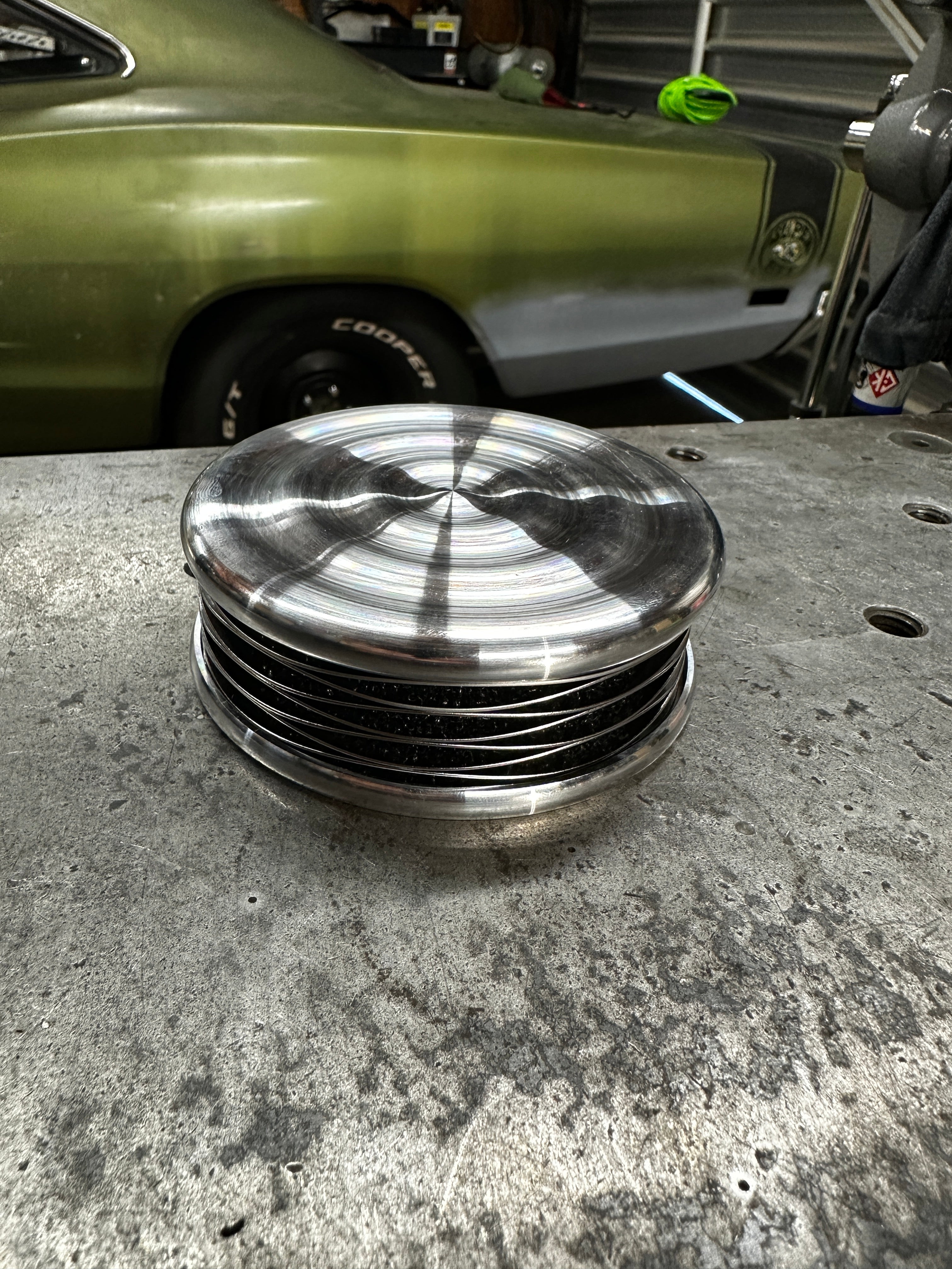 4" Tuna Can Air Cleaner - Bullseye